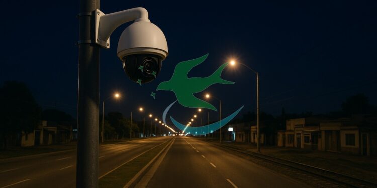 3 “nenes” rompieron lente de Cámara de Seguridad