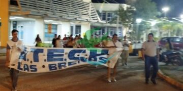 Nueva marcha docente en Las Breñas