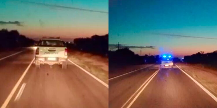 Preocupación por el estado de móviles policiales: patrullero circulaba sin luces traseras