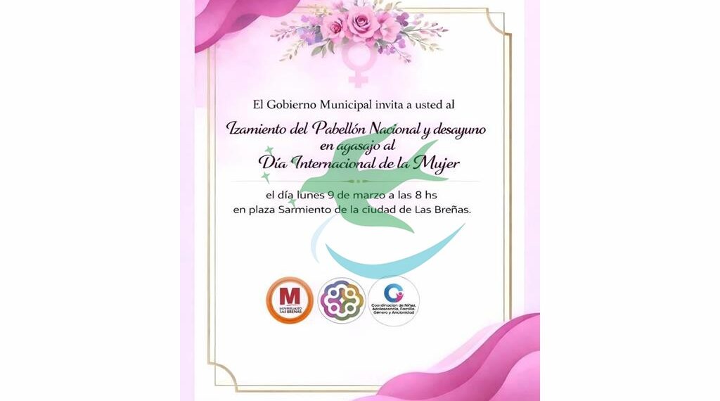 Este lunes, se invita a mujeres para izamiento del Pabellón Nacional