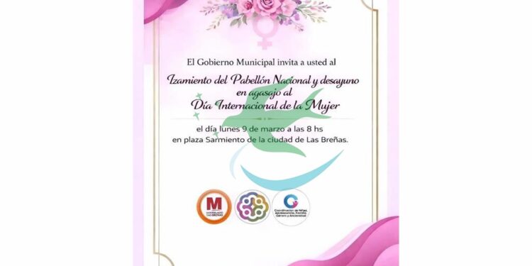 Este lunes, se invita a mujeres para izamiento del Pabellón Nacional