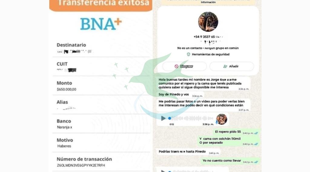 Joven evitó ser estafada en $650.000