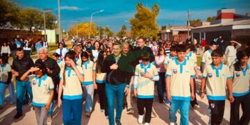 Las Breñas celebra su 105° aniversario con la inauguración de nuevas cuadras de pavimento urbano
