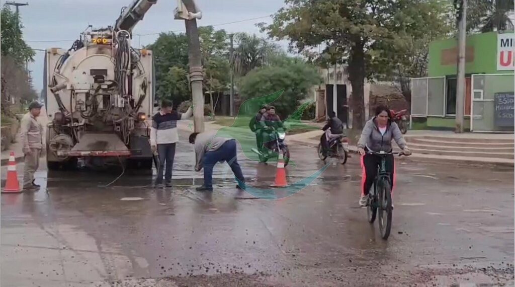 Intervención de SAMEEP en pérdidas de caños cloacales