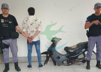 Policía breñense recupera moto robada