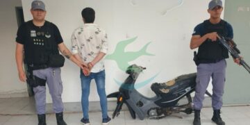Policía breñense recupera moto robada