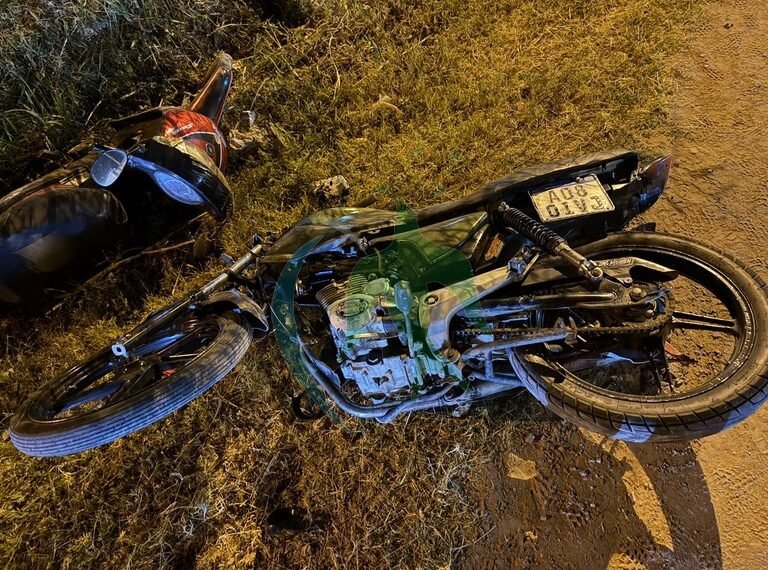 Motociclista con fractura luego de colisionar con otra moto