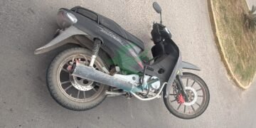 Motociclista sufrió lesiones leves tras un siniestro vial en Ruta 89