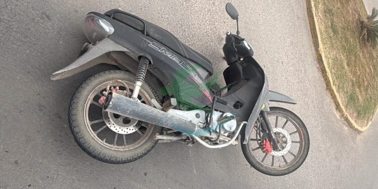 Motociclista sufrió lesiones leves tras un siniestro vial en Ruta 89