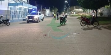 Dos motociclistas con lesiones tras un fuerte colisión